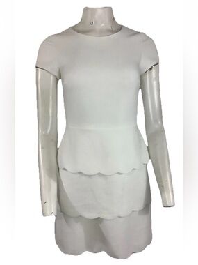 NWT Club Monaco Sz 00 Tiered Ruffle Sheath Party Office Spring Summer Dress